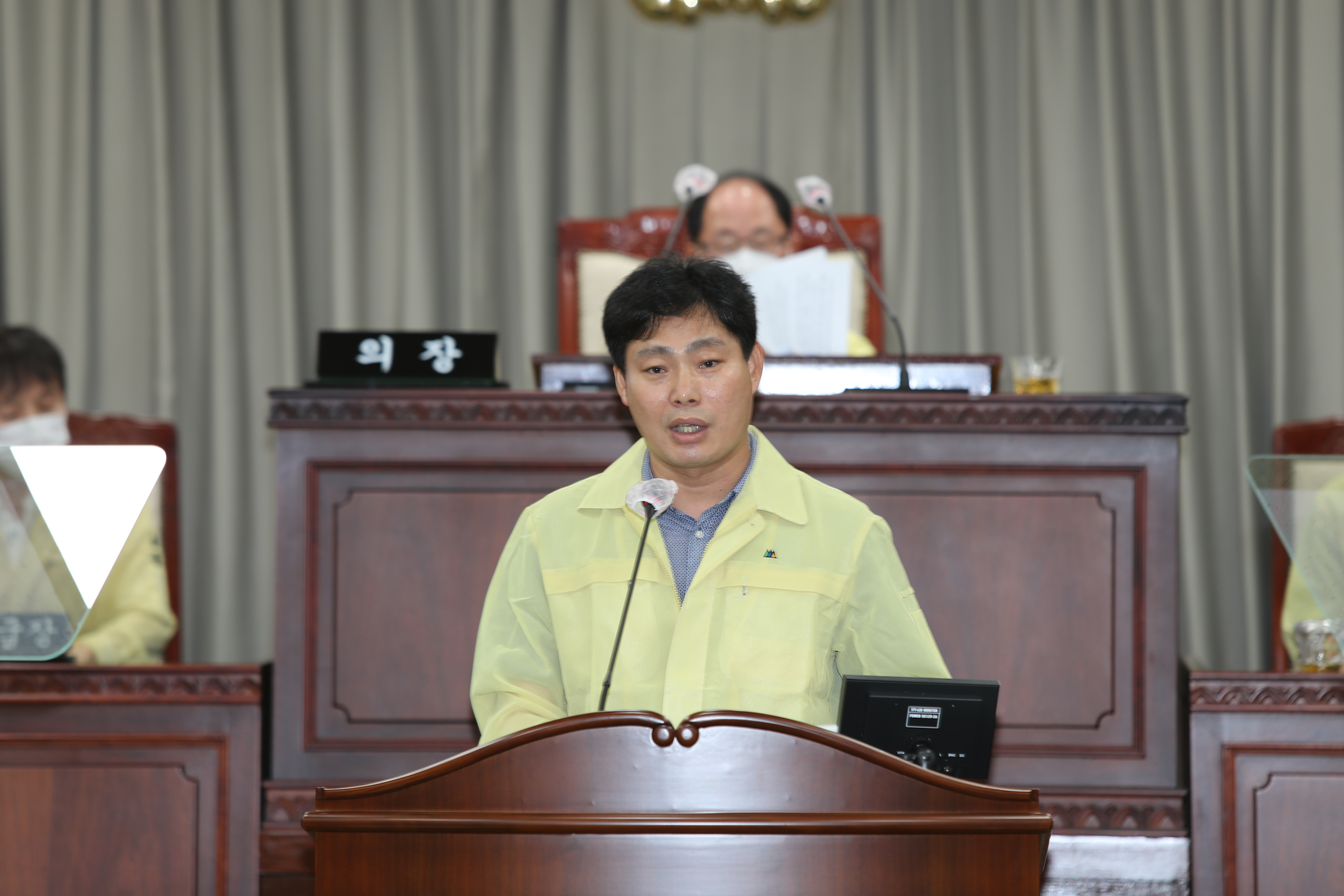  ▲ 익산시의회 박철원 의원이 지난 2일 제230회 임시회에서 5분 자유발언을 하고 있다.   ⓒ익산투데이